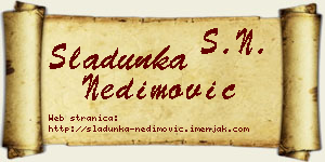 Sladunka Nedimović vizit kartica